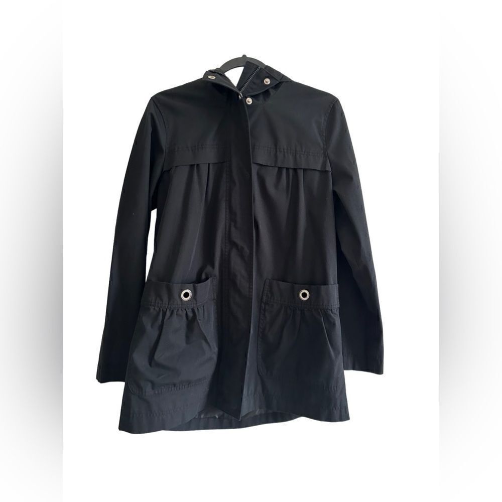 London Fog Hooded Front Zip &Snap Coat
Size S
